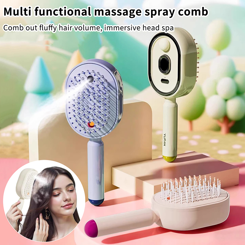 Hair Care Routine - Multifunctional Massage Comb,Electric Spray Air Cushion