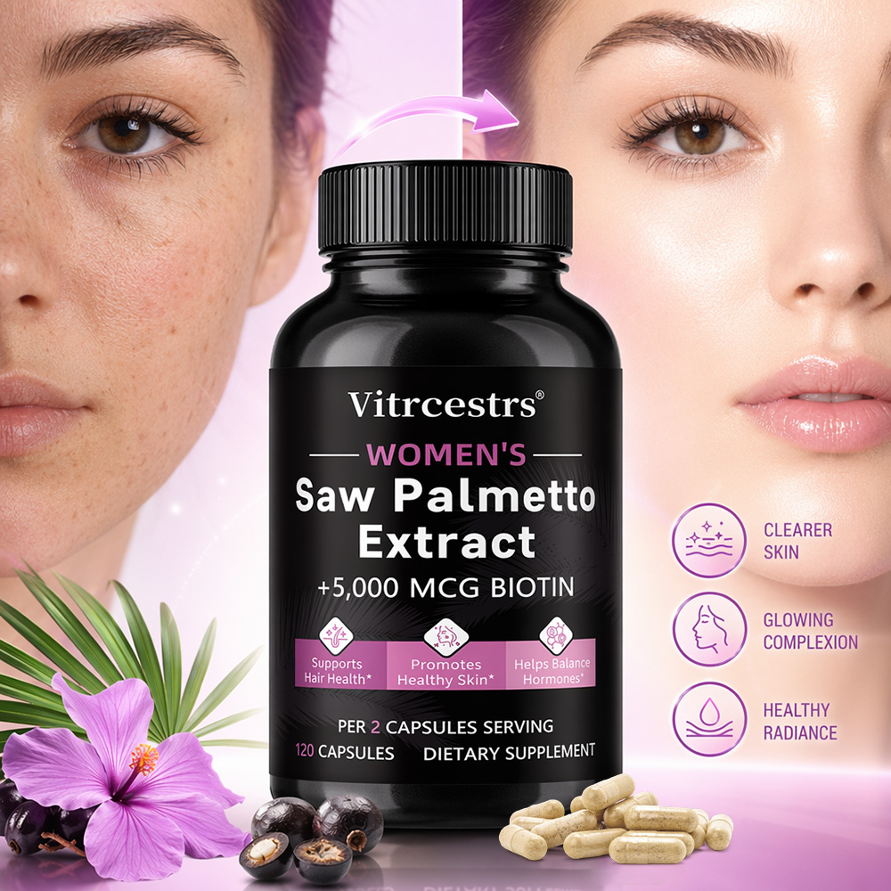 Hair Care Wella - Women's Saw Palmetto & Biotin Capsules,