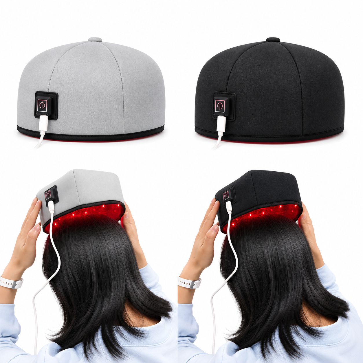 Hair Care Routine - Low-level Light Therapy Cap for Hair