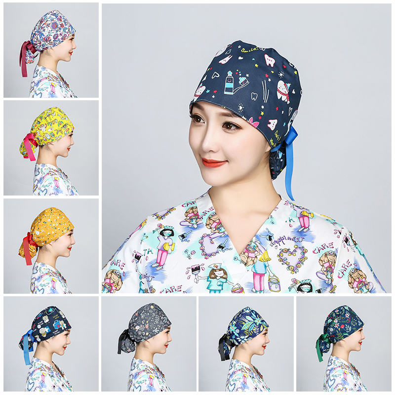 Hair Care Hospital - Printed Surgical Cap Scrub Cotton With