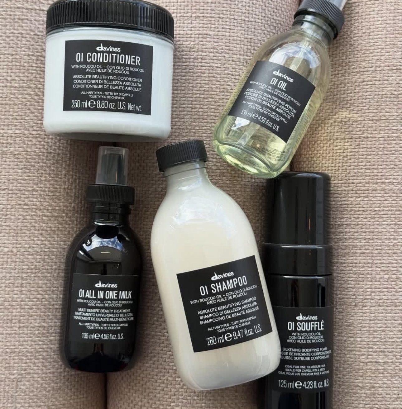 Hair Care Routine - Davines OI Hair Shampoo Conditioner Series