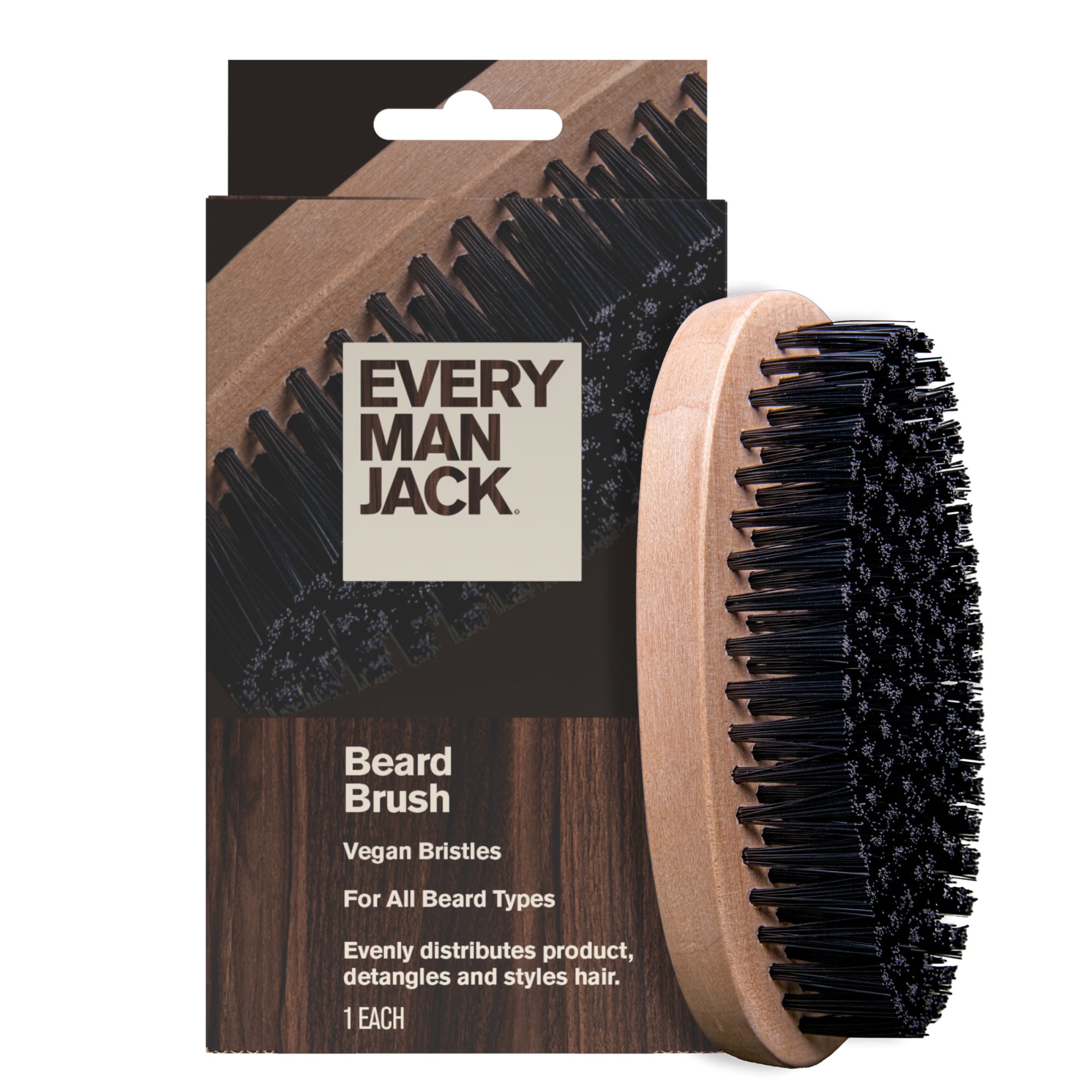 Hair Care For Men - Men's Beard Brush with Cruelty-Free Vegan