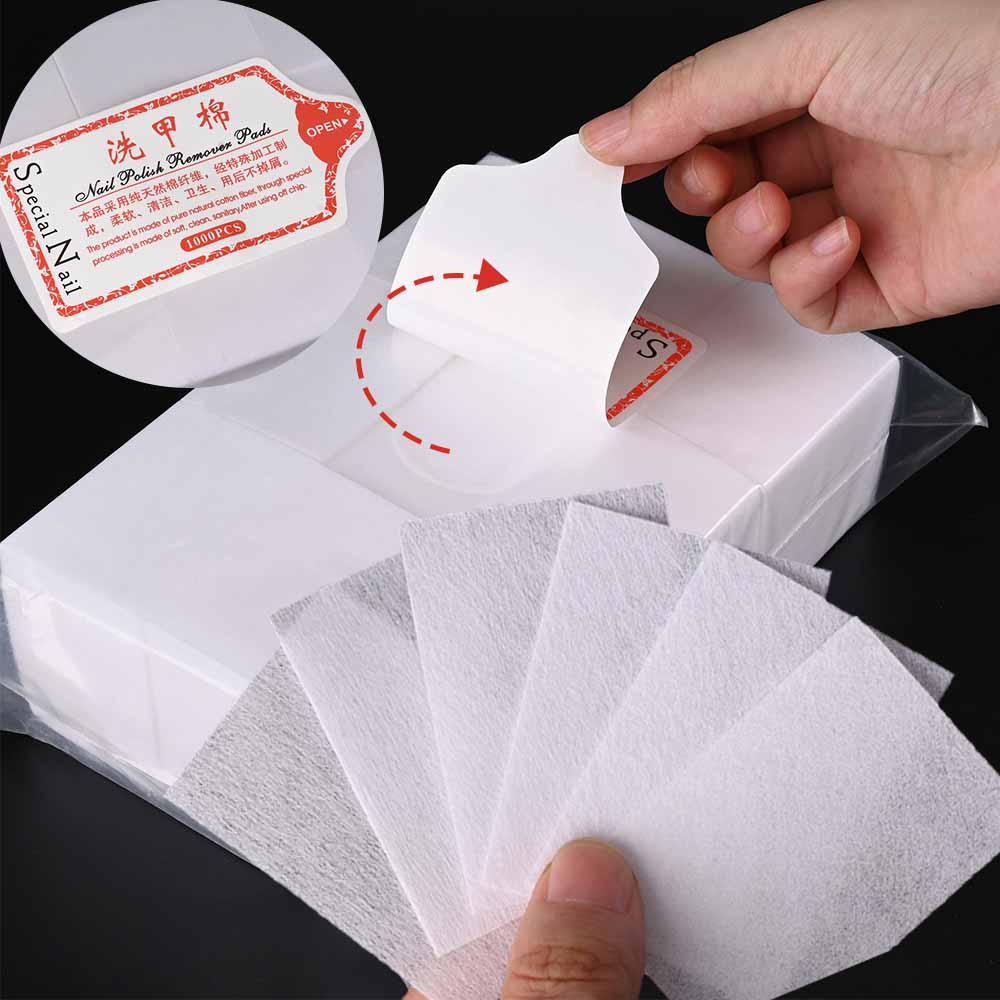 Hair Care Gel - 100/3000Pcs Professional Nail Wipe 100% Cotton