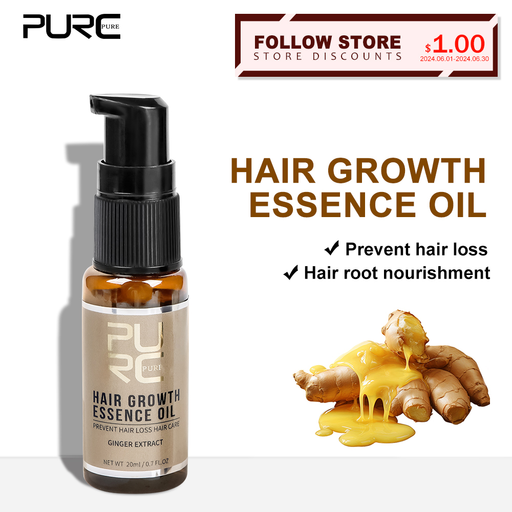 Hair Care Essence Oil - PURC Hair Growth Oil Ginger &