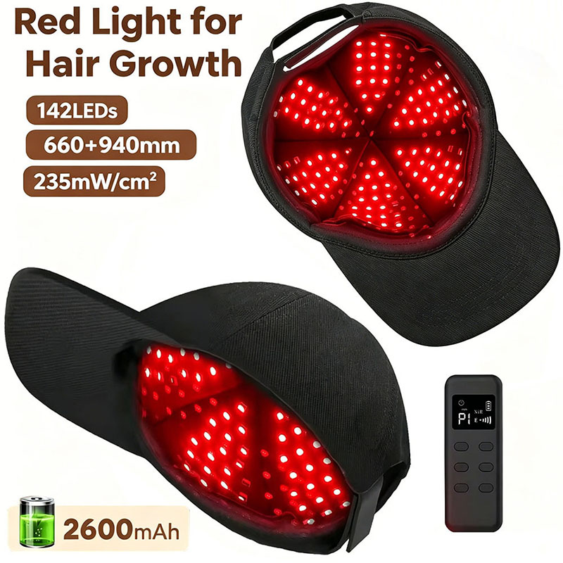 Hair Care Routine - LED Red Light Therapy Hat For