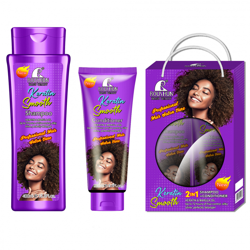 Hair Care Keratin - Keratin Shampoo + Conditioner Set Cleanses