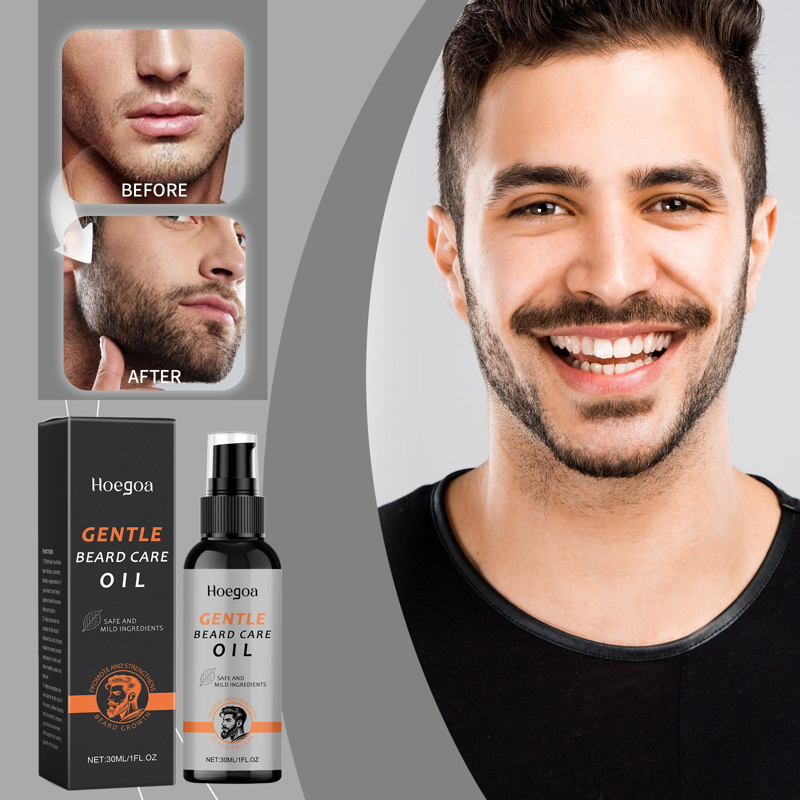 Hair Care For Men - Men Beard Oil Enhance Mustache Nourishing