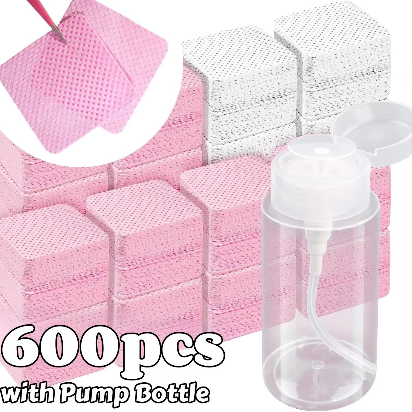 Hair Care Gel - 20/600pcs Lint-Free Nail Wipes Gel Cleansing