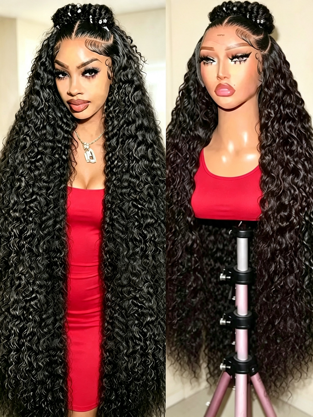 Hair Care Growth - Deep Wave 13x6 Lace Front Human