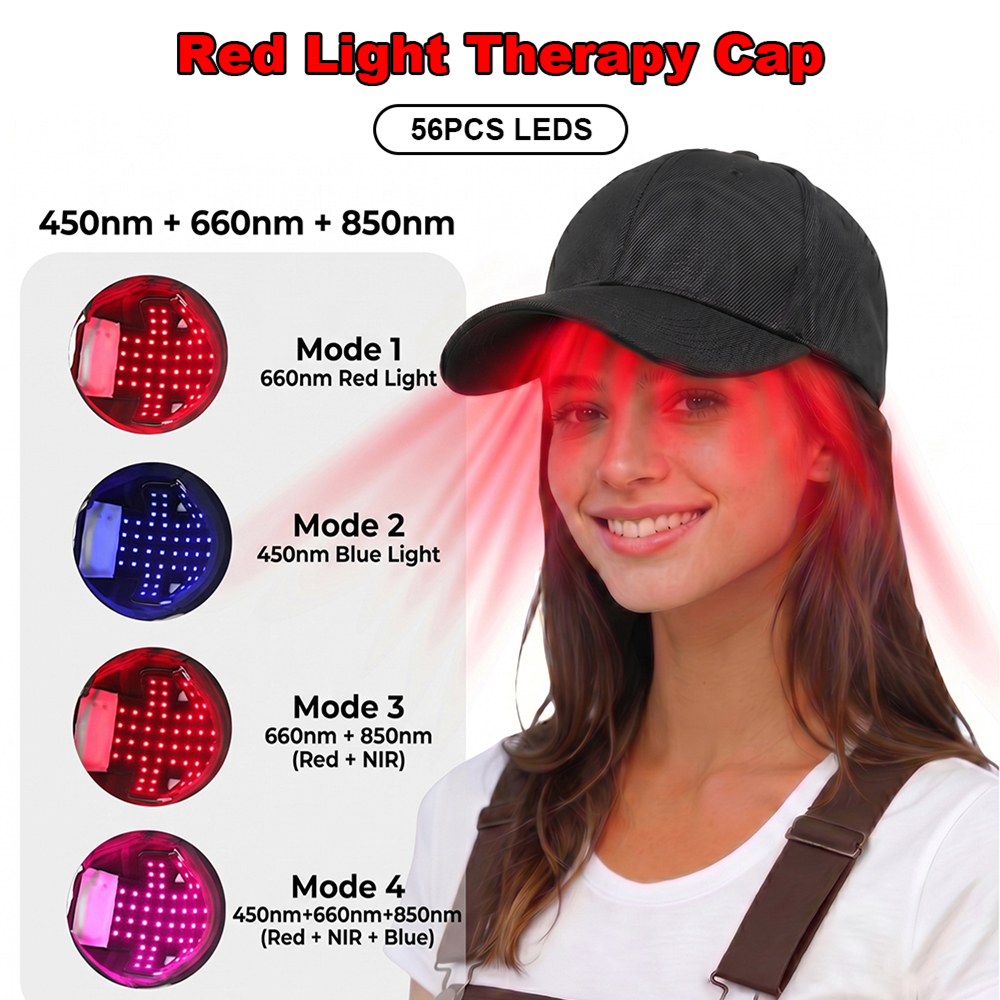 Hair Care Wella - 450nm 660nm 850nm 56PCS LEDS Red