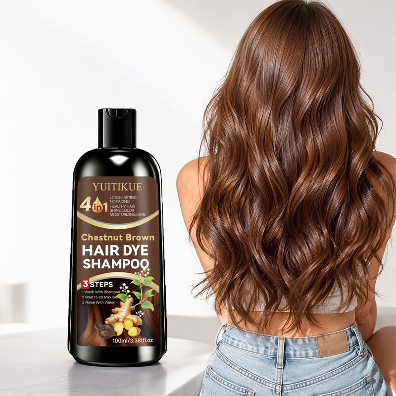 Hair Care Step - 4 IN1 Chestnut Brown Hair Dye