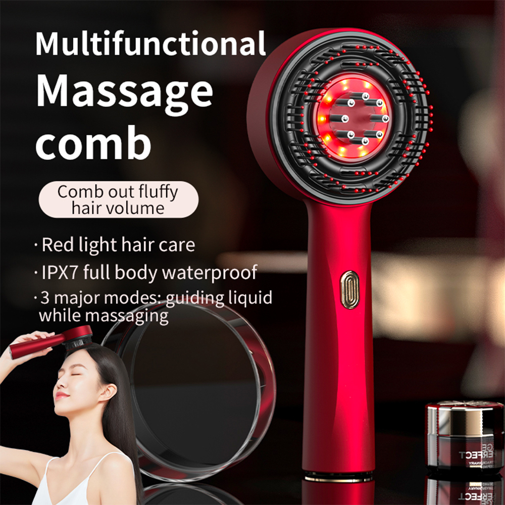 Hair Care Growth - Electric Vibration Massage Comb Red Light