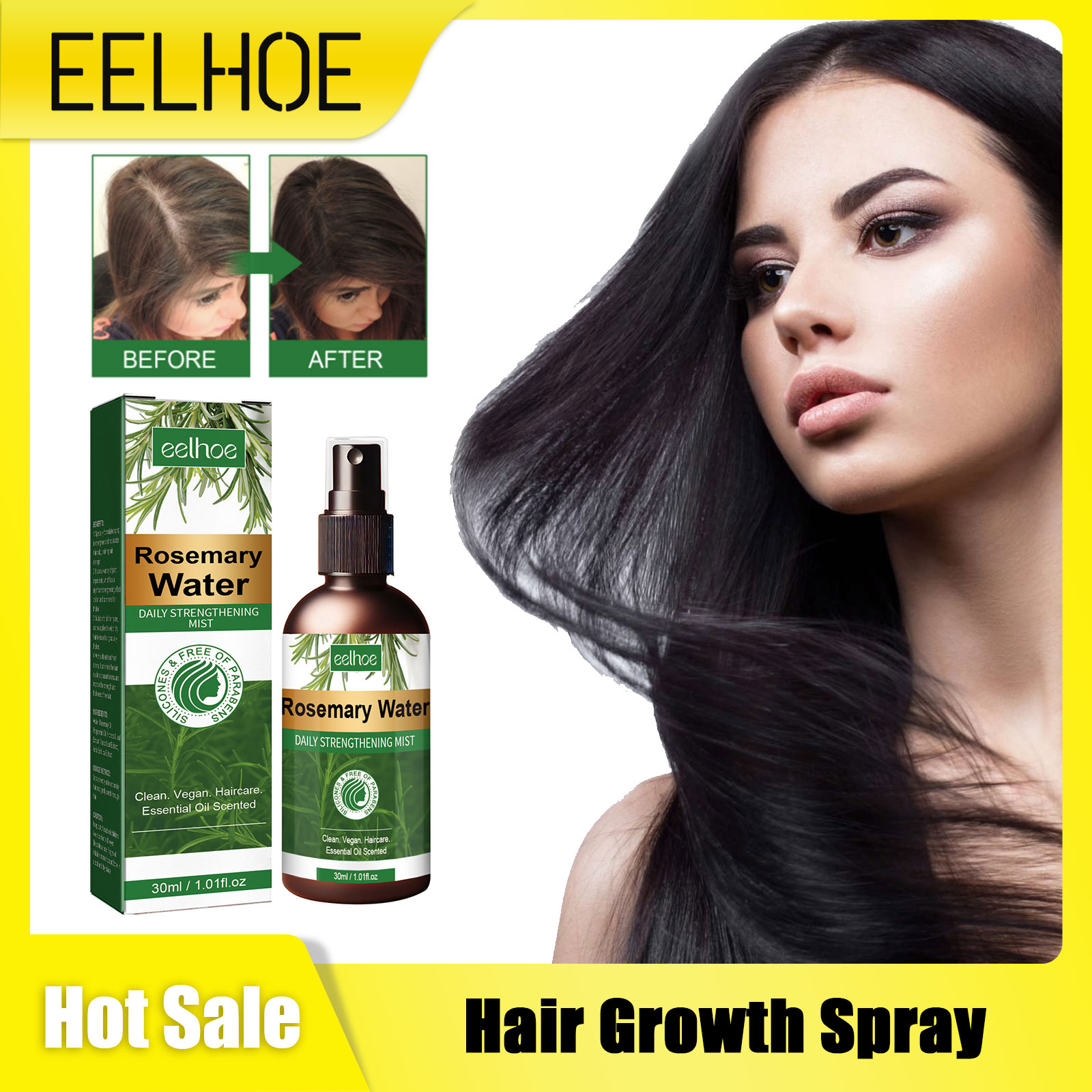 Hair Care Growth - Rosemary Spray for Hair Nourishing Scalp