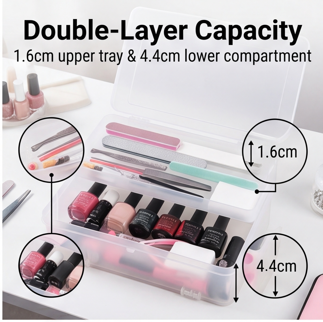 Dual-Open 2-Tier Super Capacit - Hair Care Gel ulasan dan harga