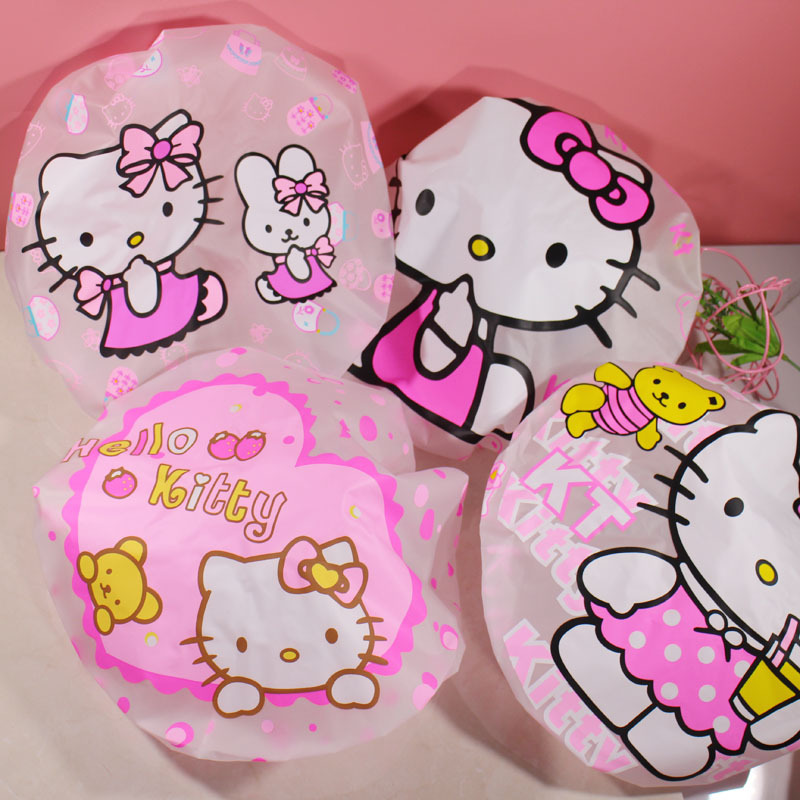 Hello Kitty shower cap, suitab - Hair Care Wella ulasan dan harga
