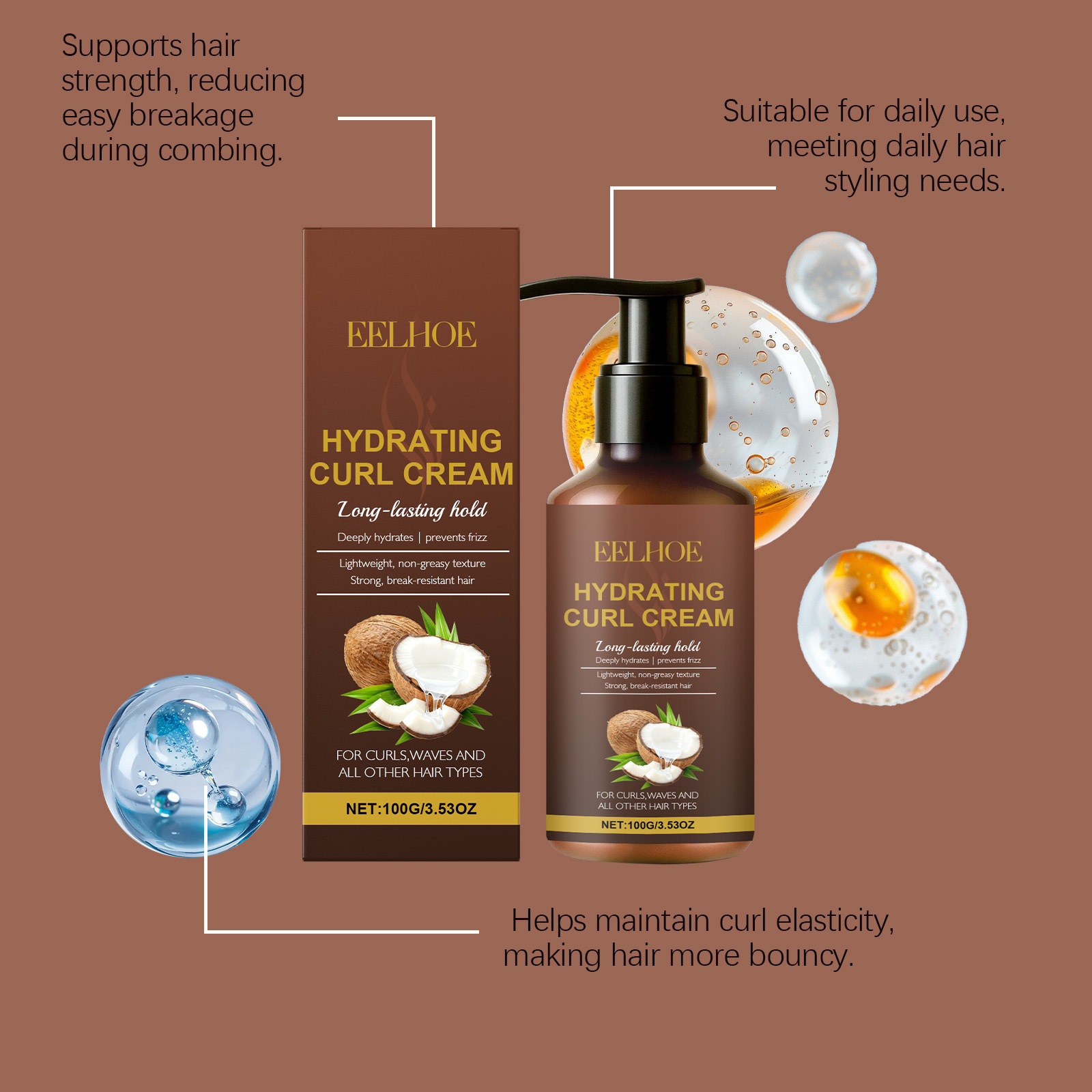 Curl Styling Cream for Wavy an - Hair Care Cream ulasan dan harga