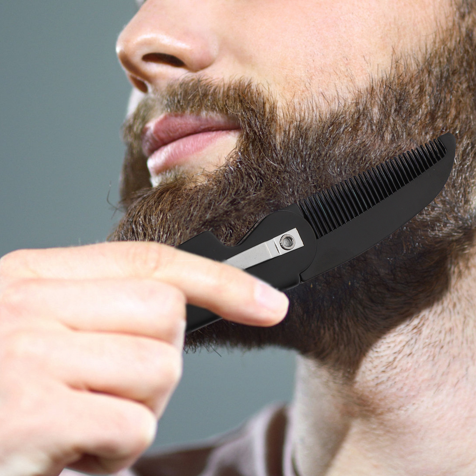 4Pcs Beard Comb Folding Pocket - Hair Care For Men ulasan dan harga
