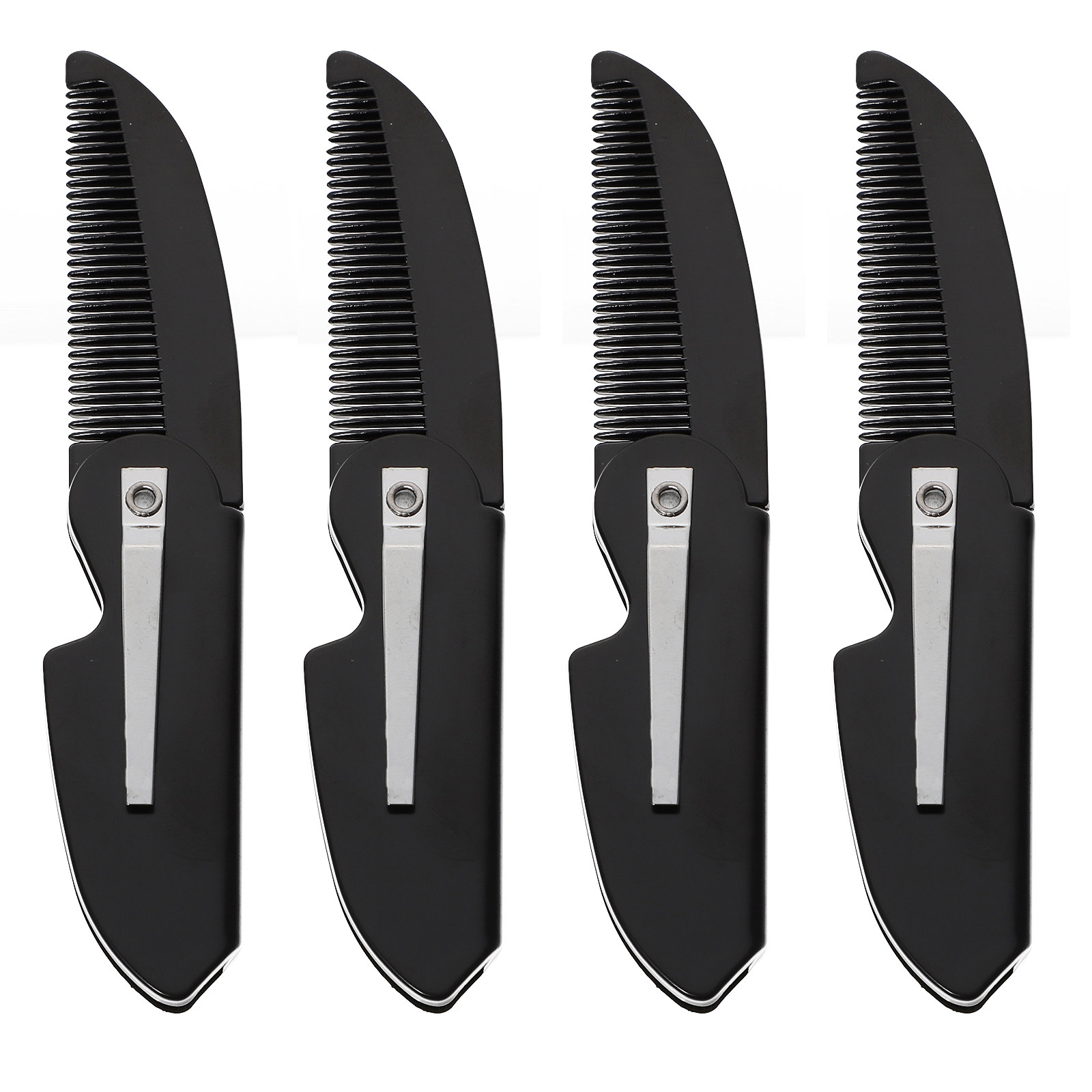 4Pcs Beard Comb Folding Pocket - Hair Care For Men ulasan dan harga