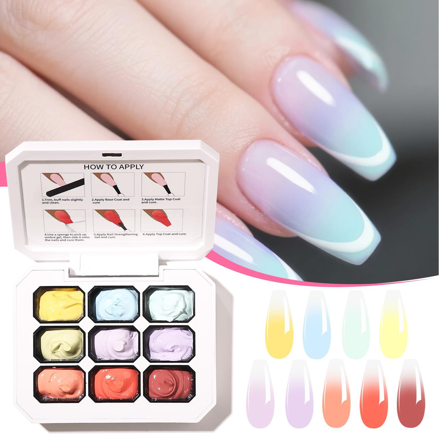 9-color solid gradient high-sa - Hair Care Gel ulasan dan harga