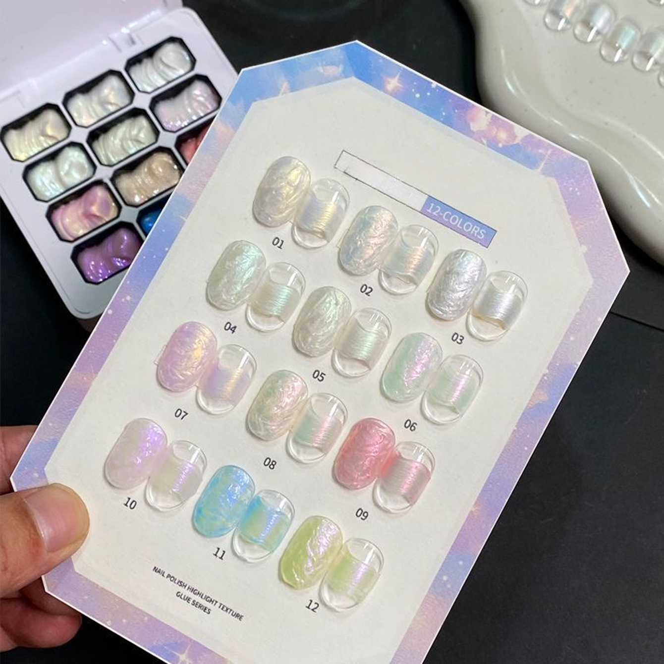 2026 New 12-Grid Aurora Acetat - Hair Care Gel ulasan dan harga