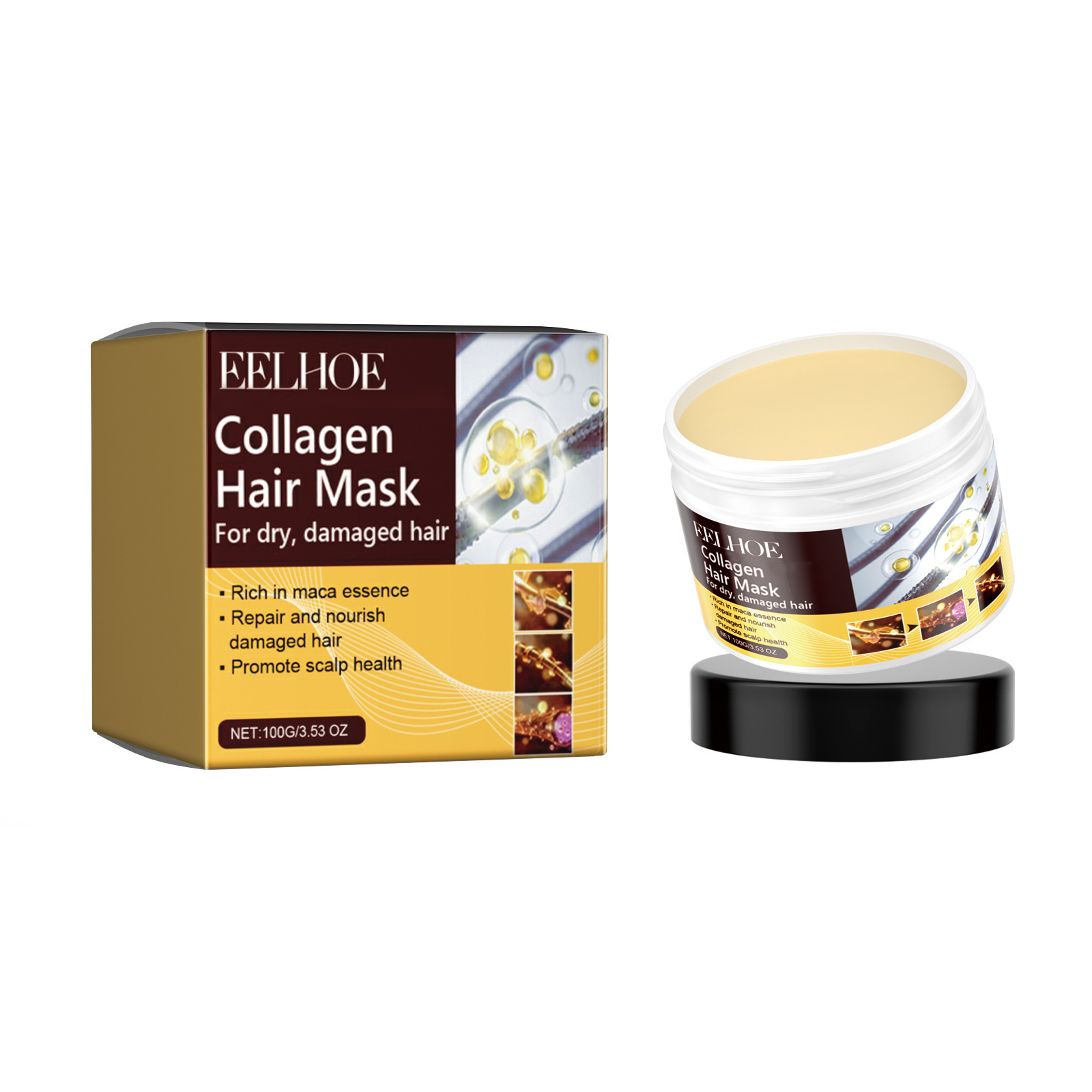EELHOE Collagen Hair Mask Anti - Hair Care Collagen ulasan dan harga