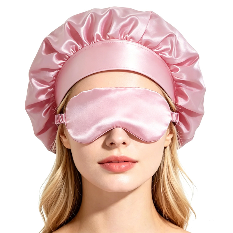  Satin Bonnet Sleep Eye Mask  - Hair Care Routine ulasan dan harga