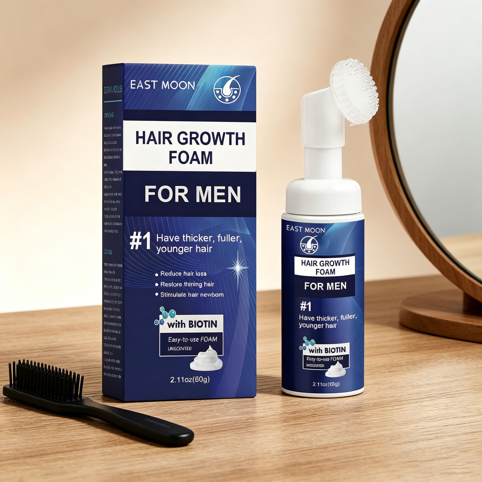 Hair Growth Foam Silicone Brus - Hair Care Growth ulasan dan harga