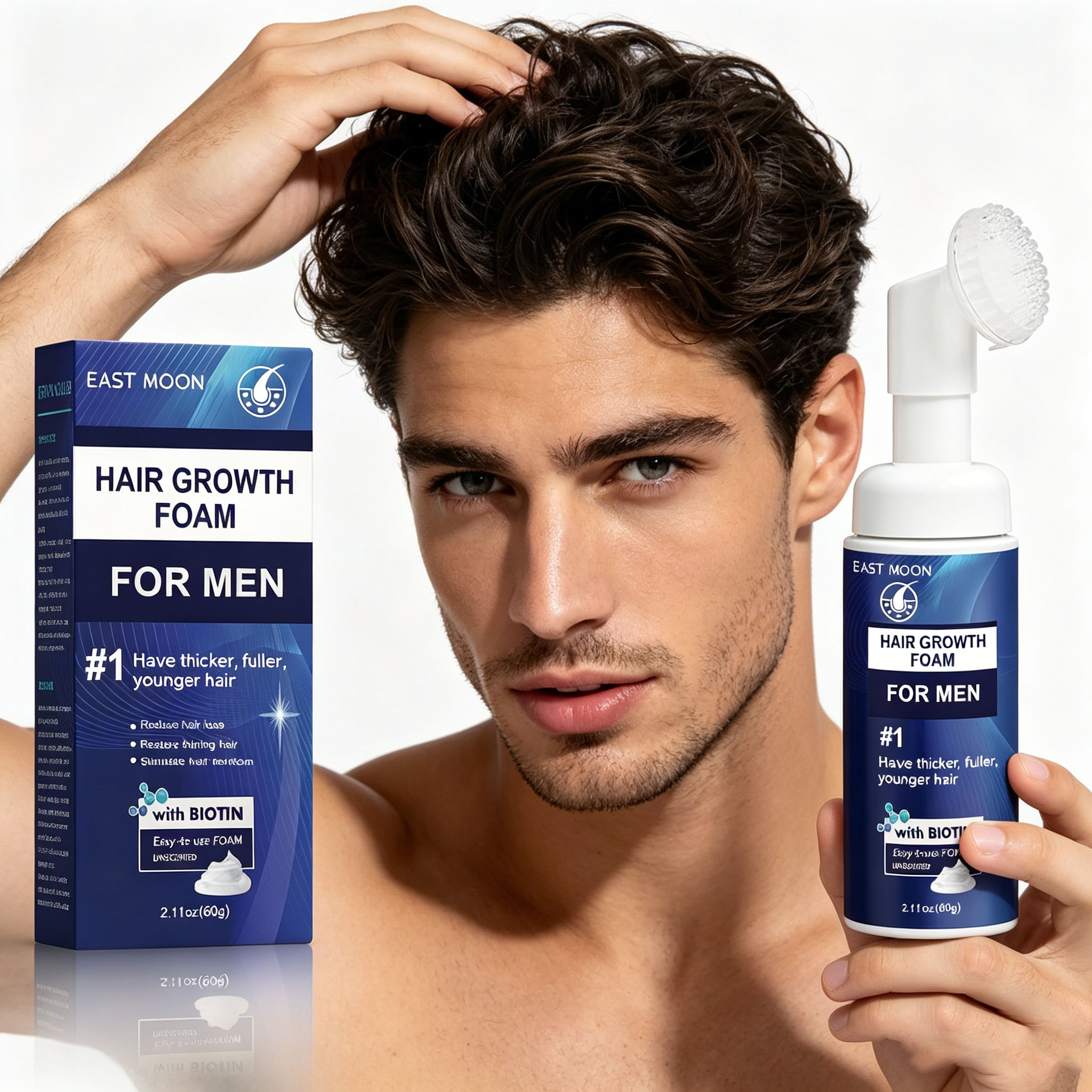 Hair Growth Foam Silicone Brus - Hair Care Growth ulasan dan harga