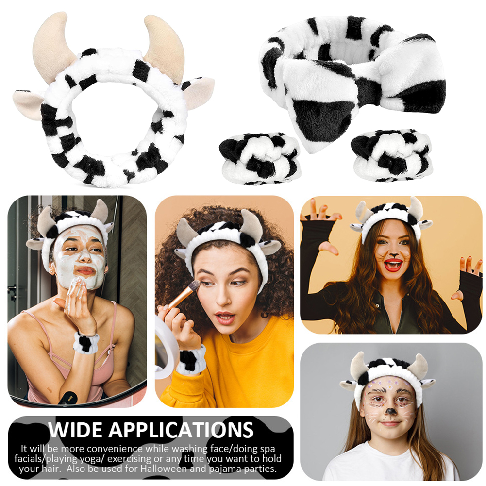 4pcs 3D Cow Headband Super Cut - Hair Care Routine ulasan dan harga