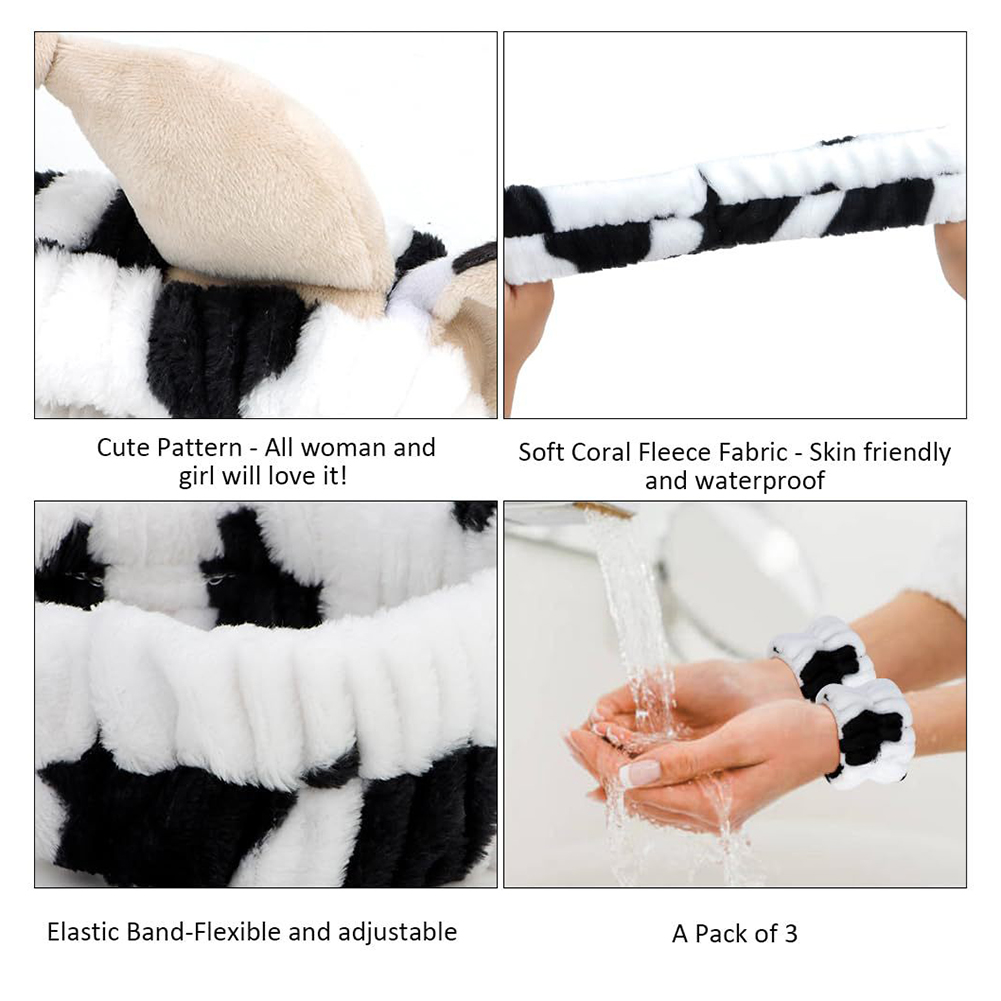 4pcs 3D Cow Headband Super Cut - Hair Care Routine ulasan dan harga