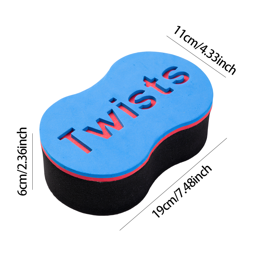 Double Sided Hair Twist Sponge - Hair Care For Men ulasan dan harga