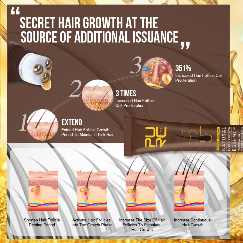 PURC Hair Growth Serum for Men - Hair Care Essence Oil ulasan dan harga