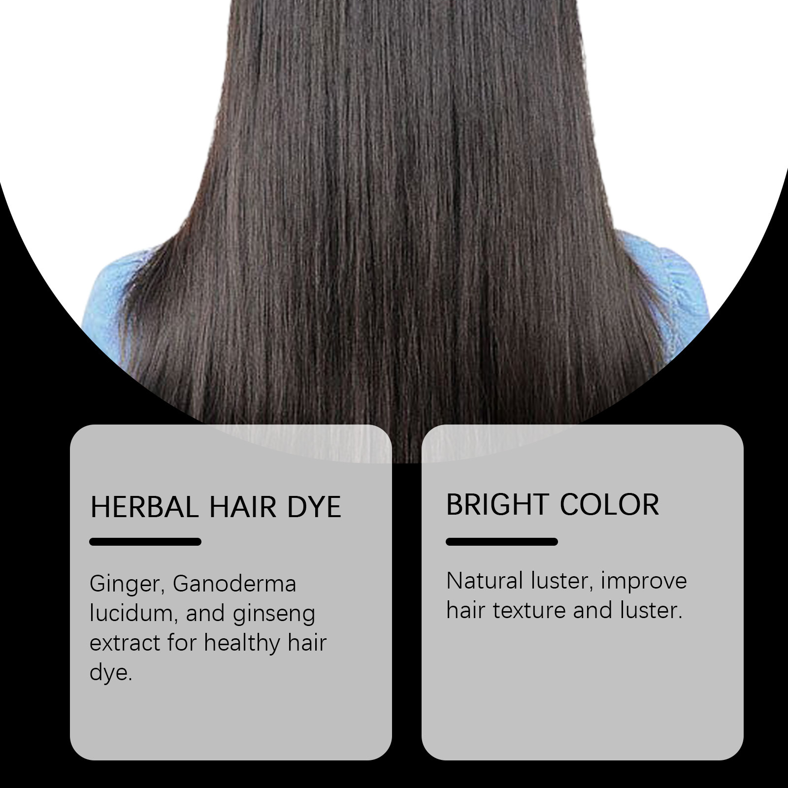 Natural Herbal Black Hair Dye  - Hair Care Step ulasan dan harga