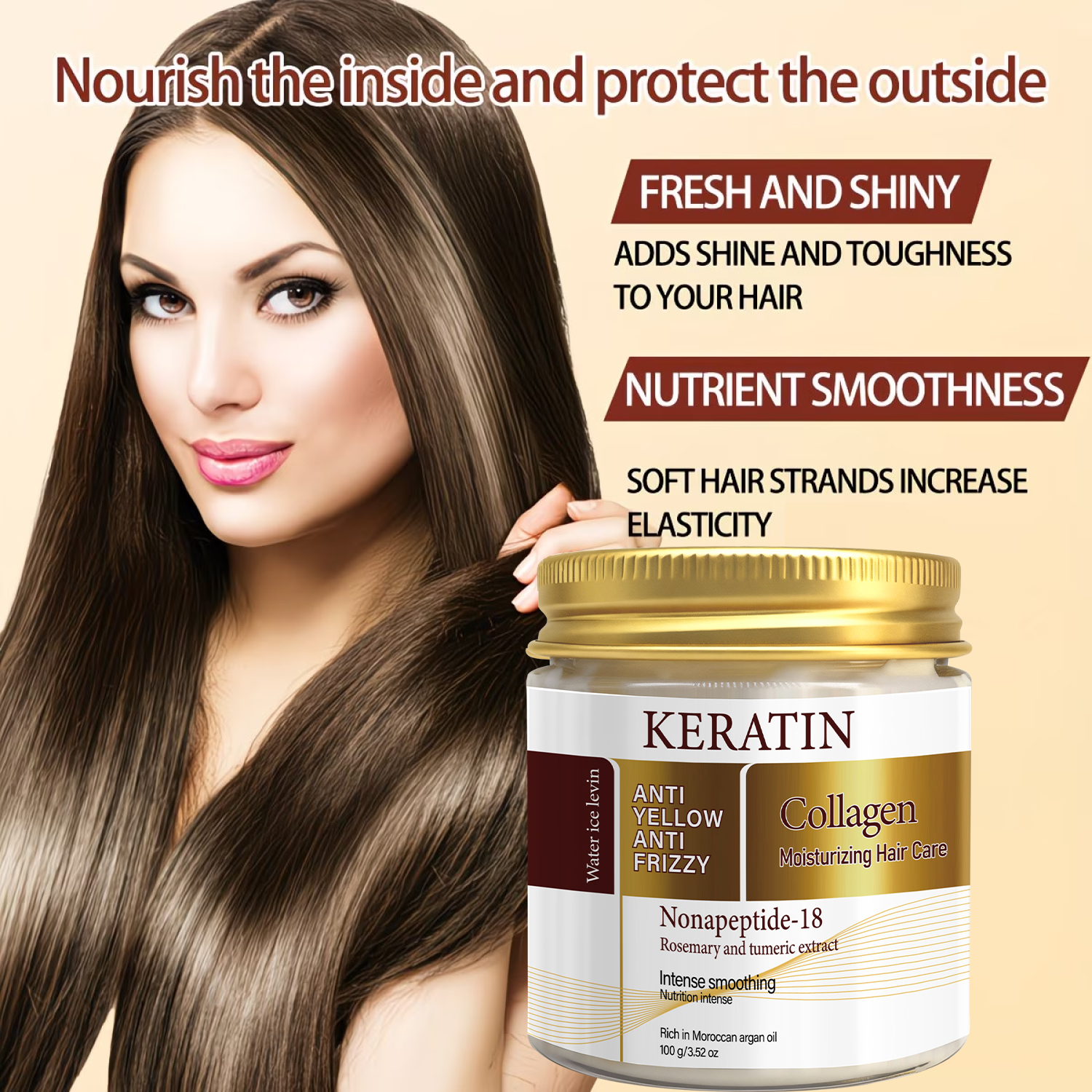 Water Ice Levin Keratin Collag - Hair Care Collagen ulasan dan harga
