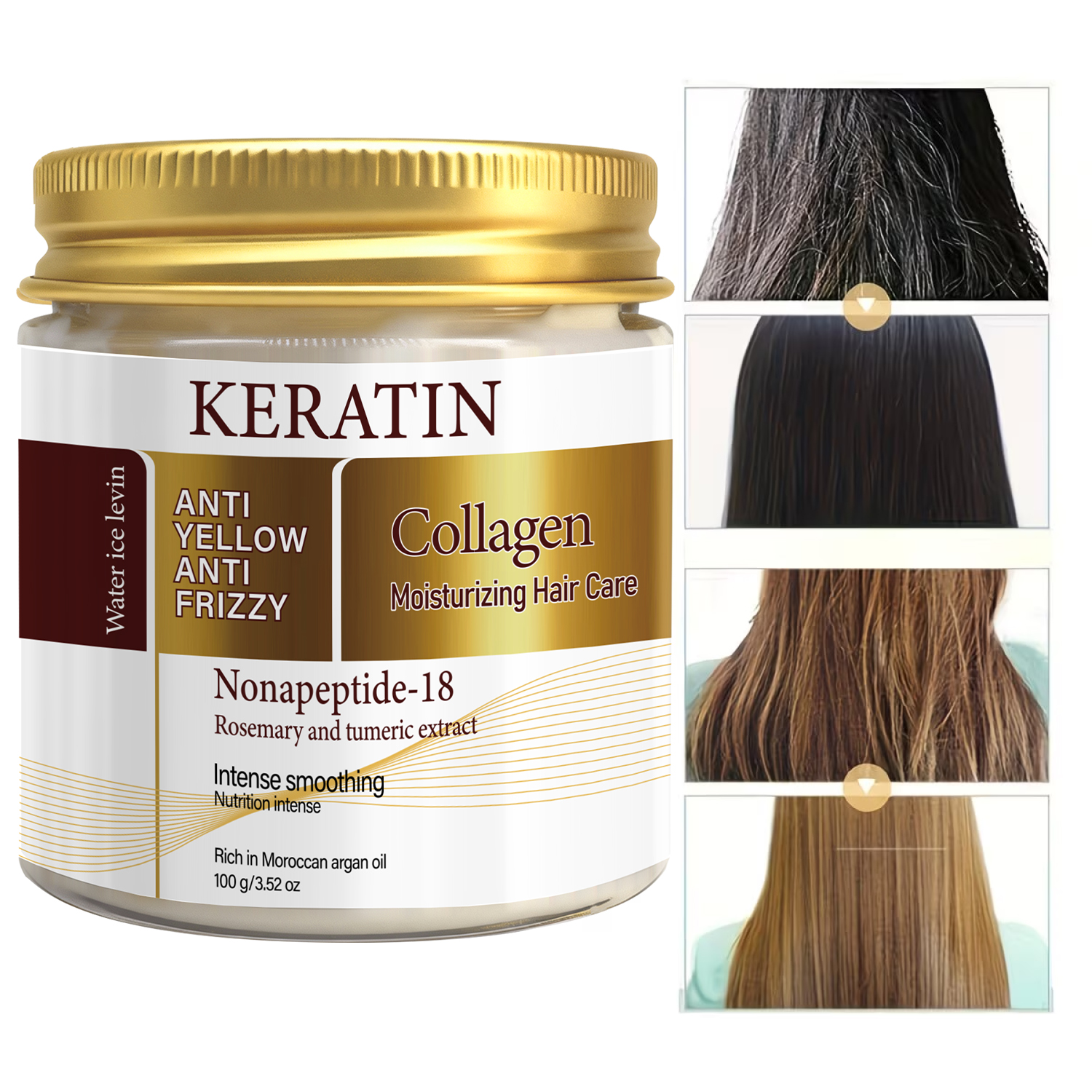Water Ice Levin Keratin Collag - Hair Care Collagen ulasan dan harga