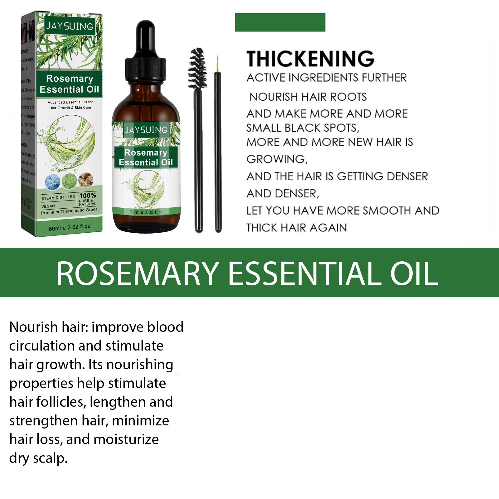 Rosemary Essential Oil For Hai - Hair Care Growth ulasan dan harga