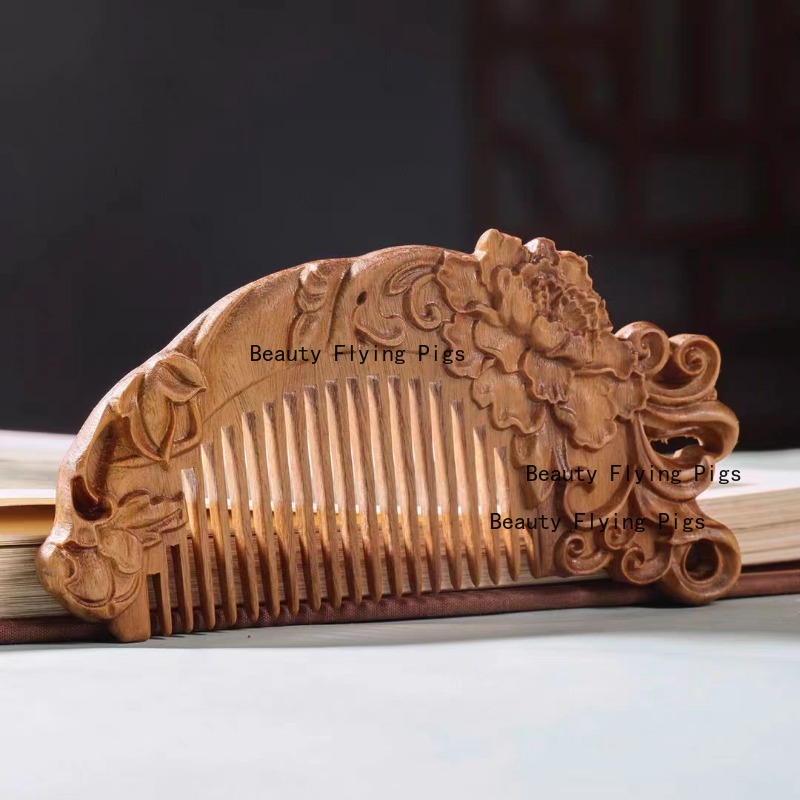 1pc Wooden Carving Comb Scalp  - Hair Care Routine ulasan dan harga