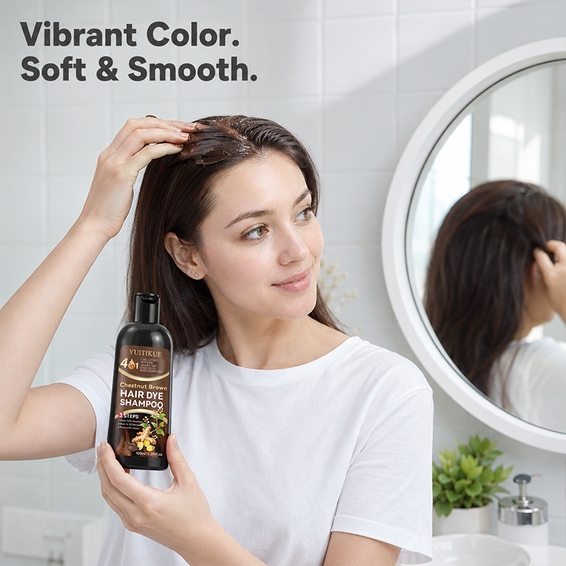 4 IN1 Chestnut Brown Hair Dye  - Hair Care Step ulasan dan harga