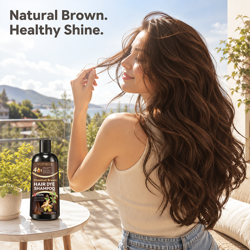 4 IN1 Chestnut Brown Hair Dye  - Hair Care Step ulasan dan harga