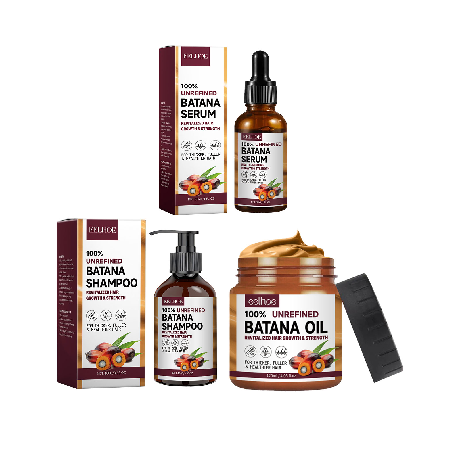 EELHOE Natural Batana Oil Deep - Hair Care Keratin ulasan dan harga