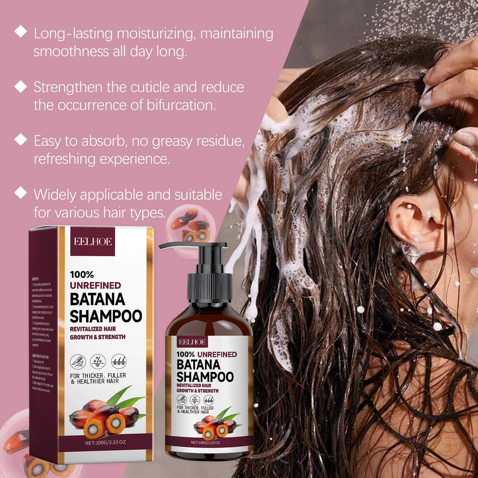 EELHOE Natural Batana Oil Deep - Hair Care Keratin ulasan dan harga