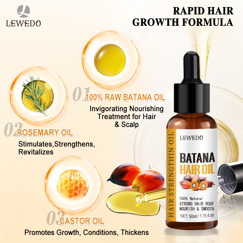LEWEDO Batana Oil Hair Growth  - Hair Care Essence Oil ulasan dan harga