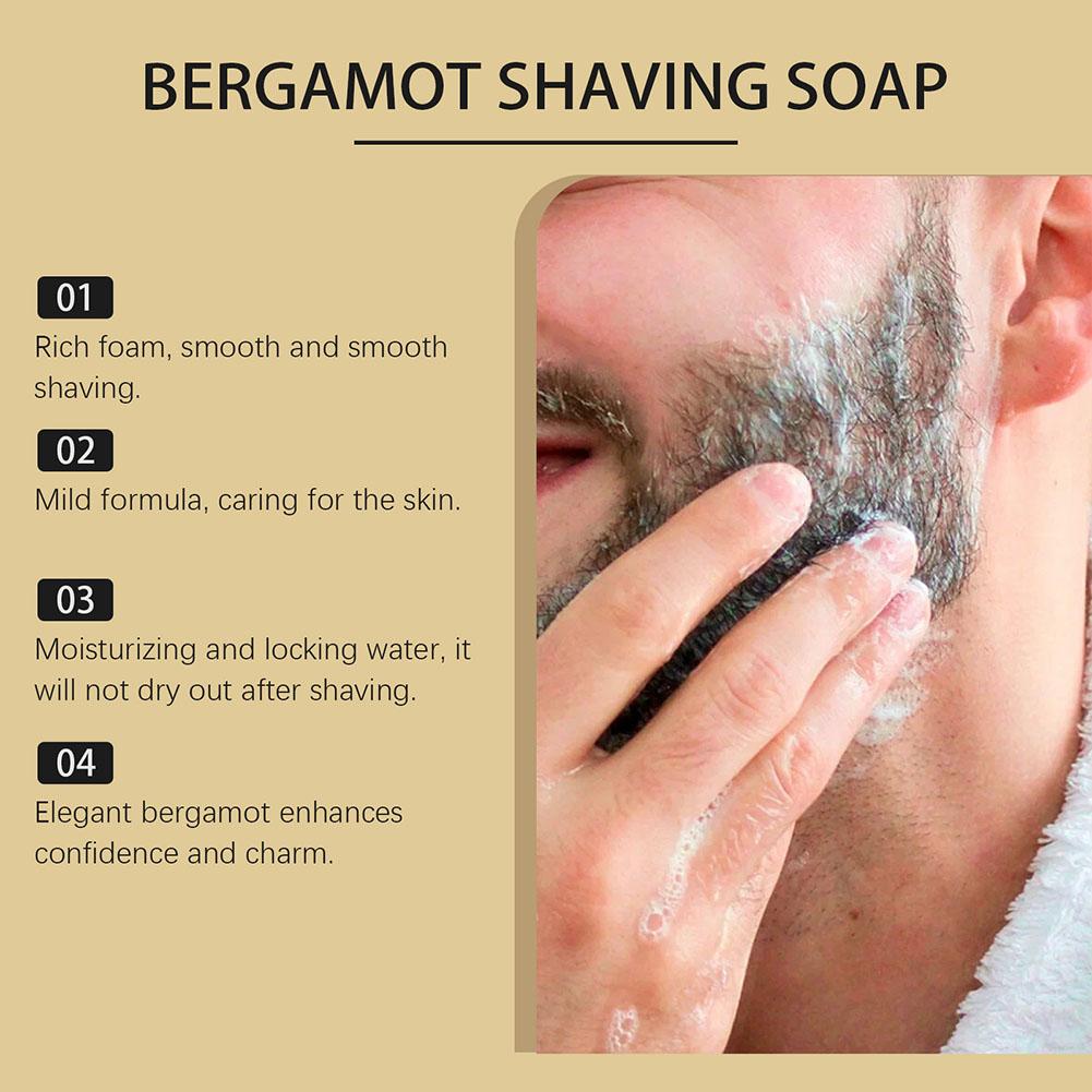 Bergamot Shaving Soap for Men  - Hair Care Cream ulasan dan harga
