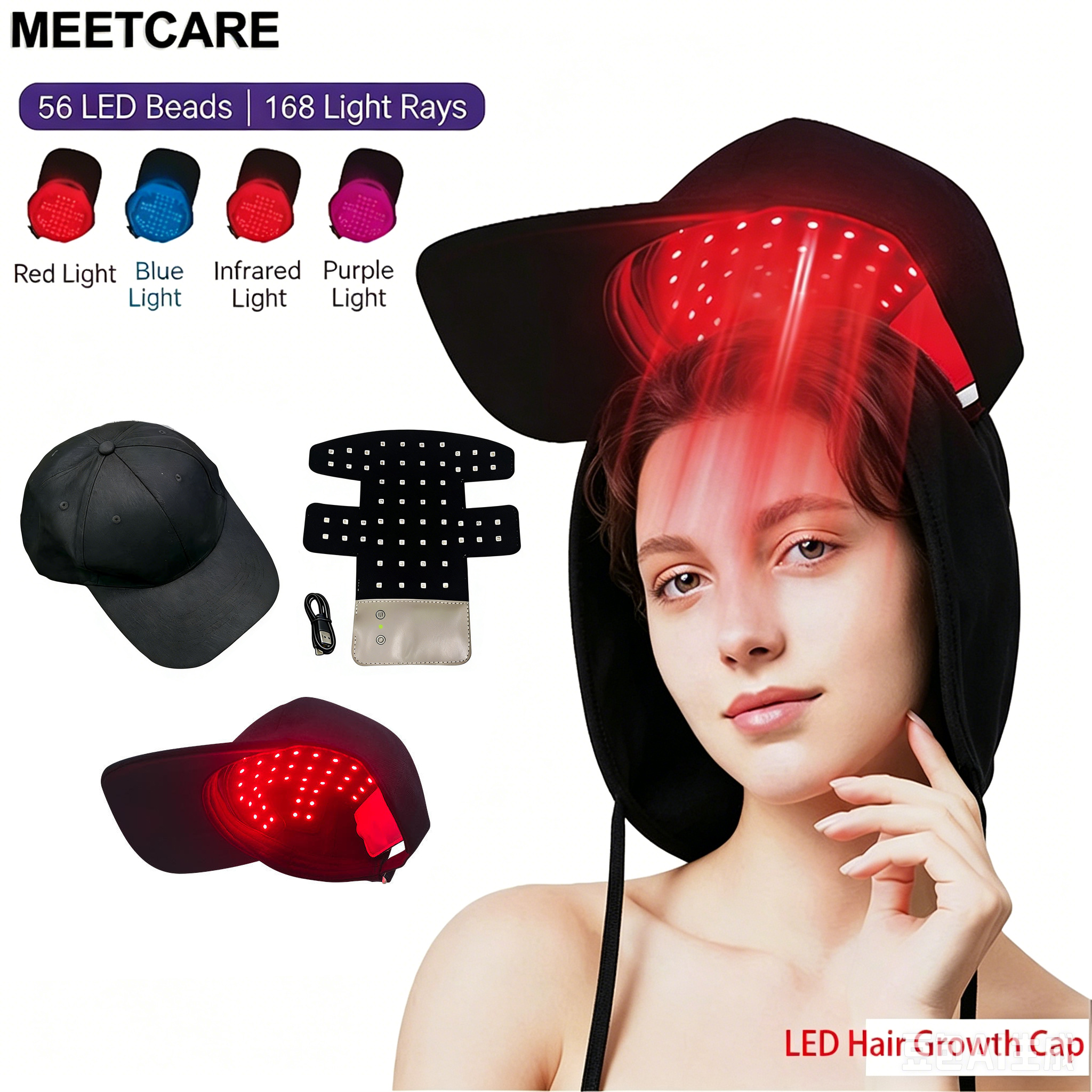 LED Hair Growth Helmet Cap wit - Hair Care Routine ulasan dan harga