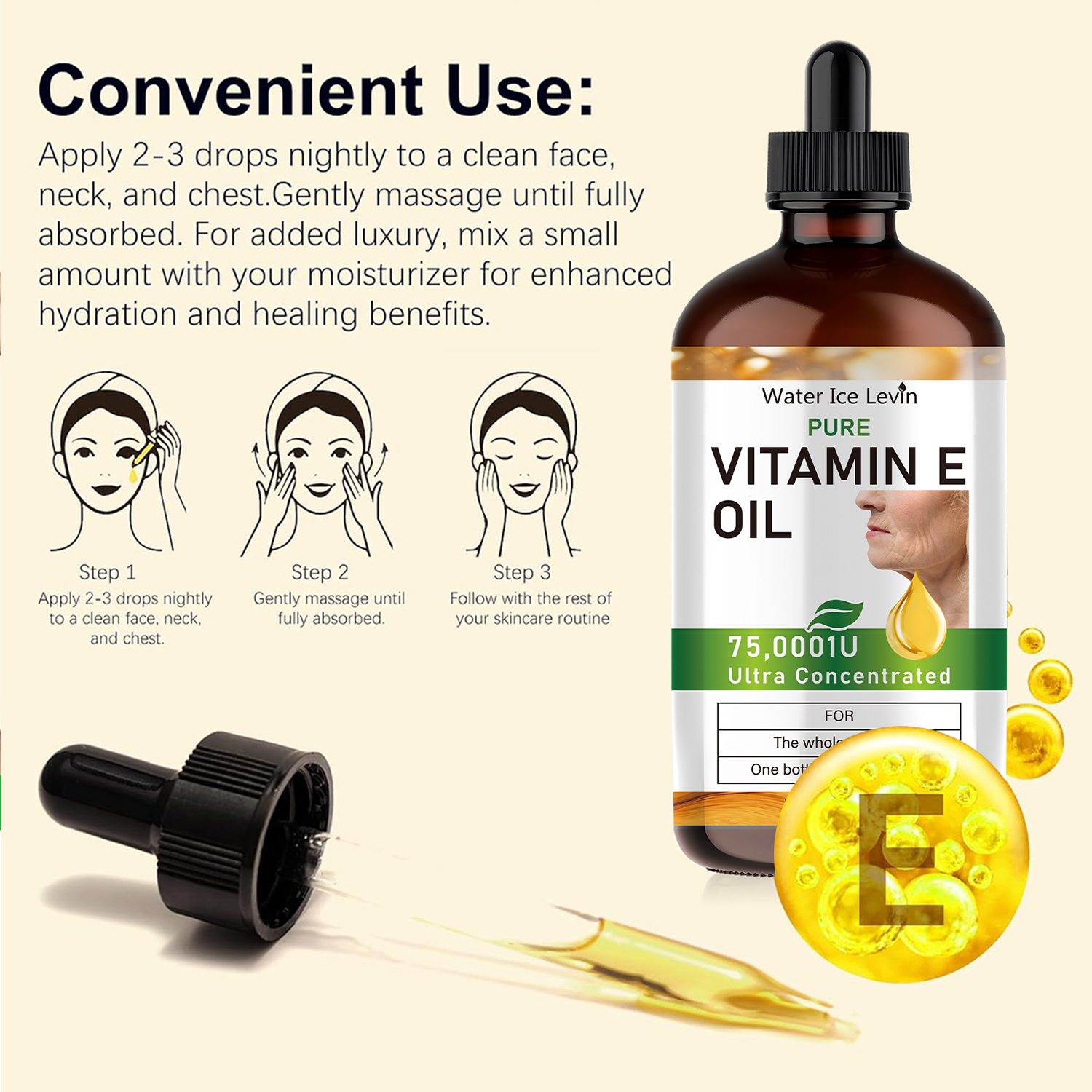 100ml Natural Vitamin E Essent - Hair Care Collagen ulasan dan harga
