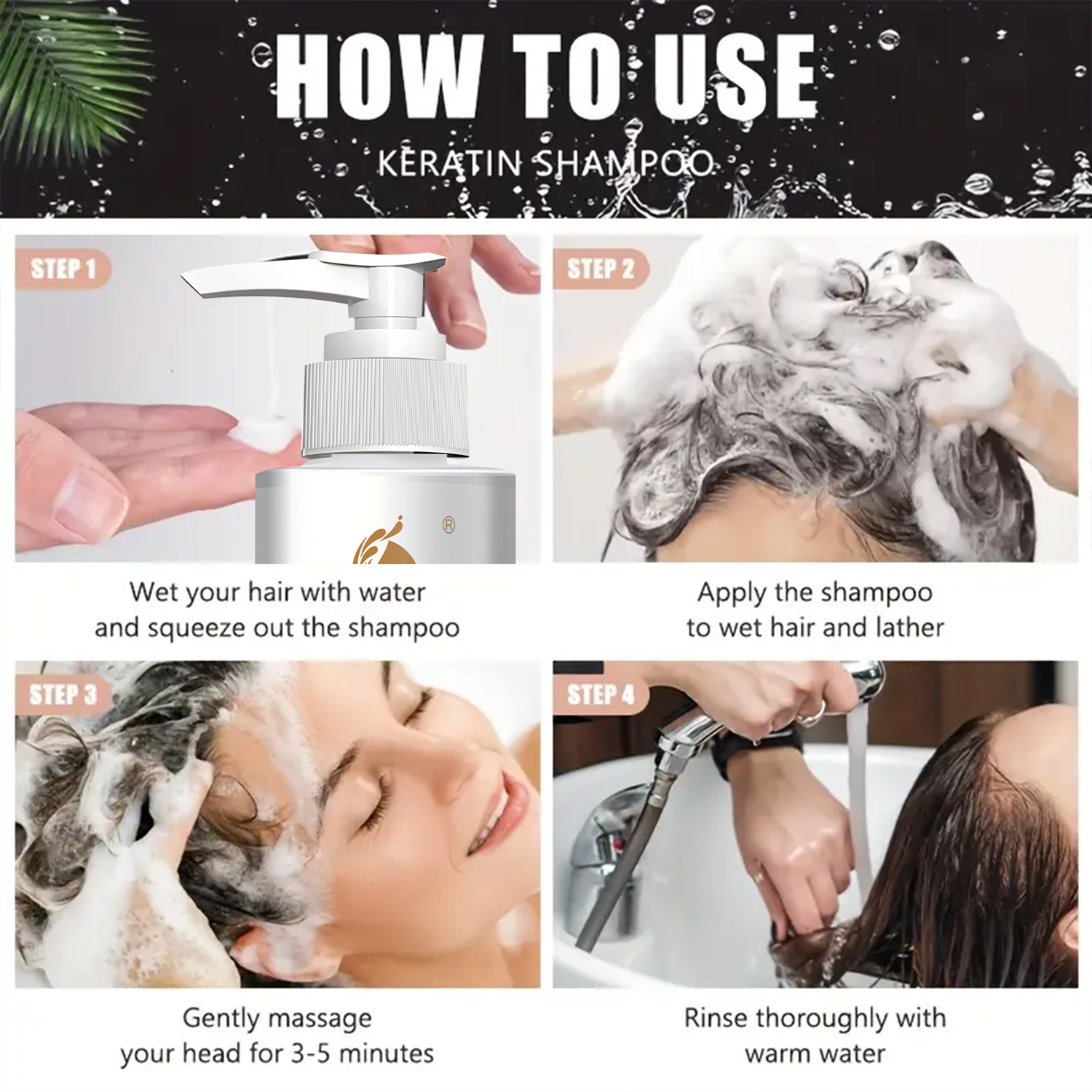 Keratin & Collagen Shampoo for - Hair Care Collagen ulasan dan harga