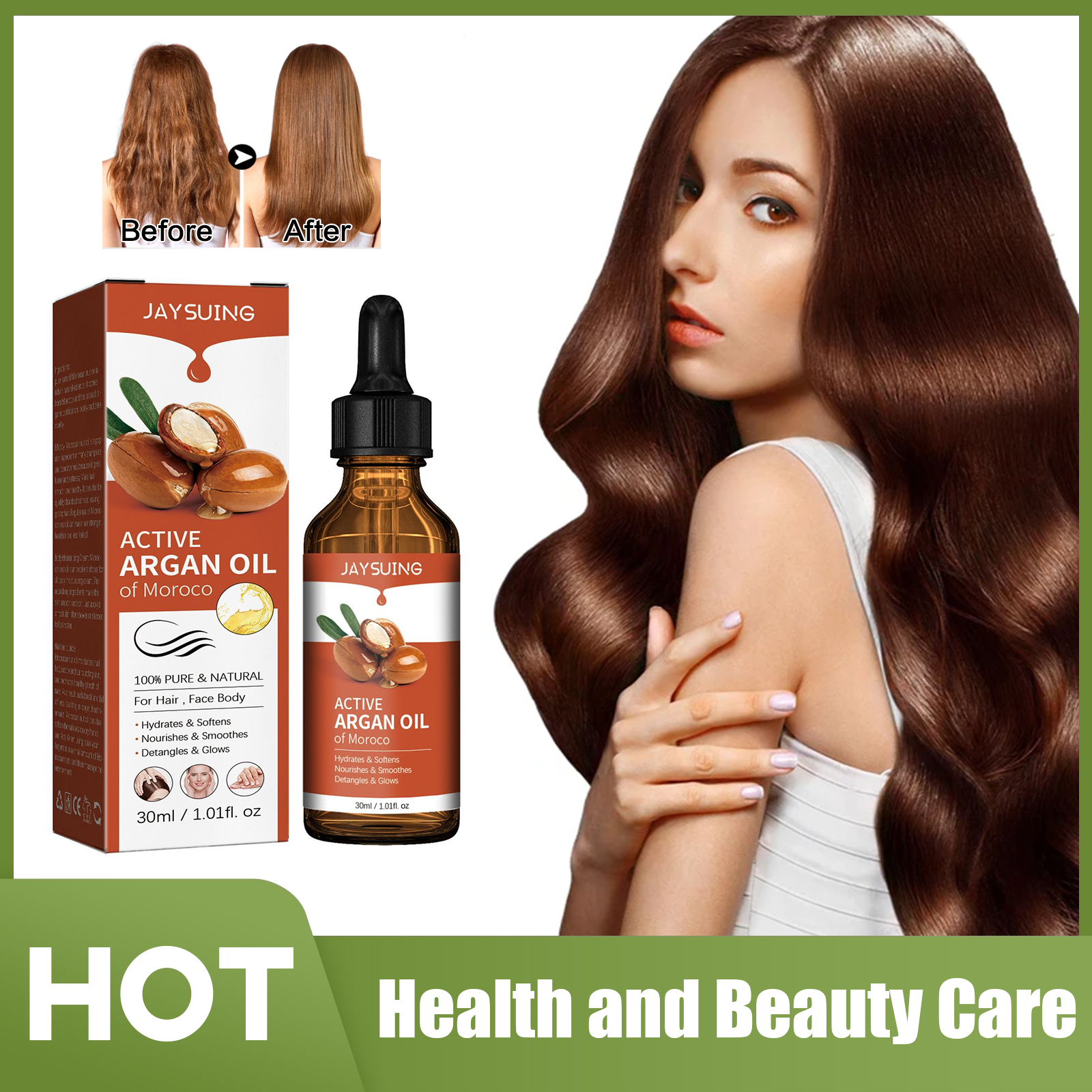 Argan Oil for Hair Treatment S - Hair Care Growth ulasan dan harga