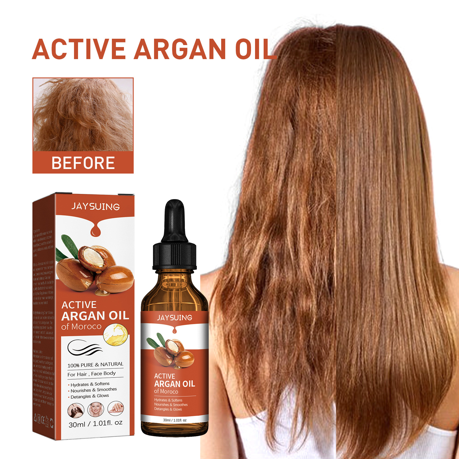 Argan Oil for Hair Treatment S - Hair Care Growth ulasan dan harga