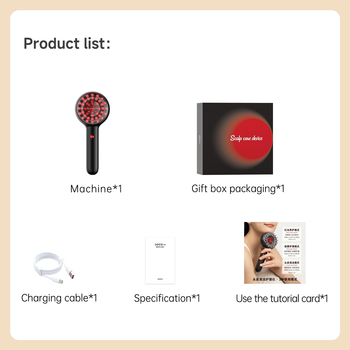 DOCO Electric Massage Comb Vib - Hair Care Lab ulasan dan harga