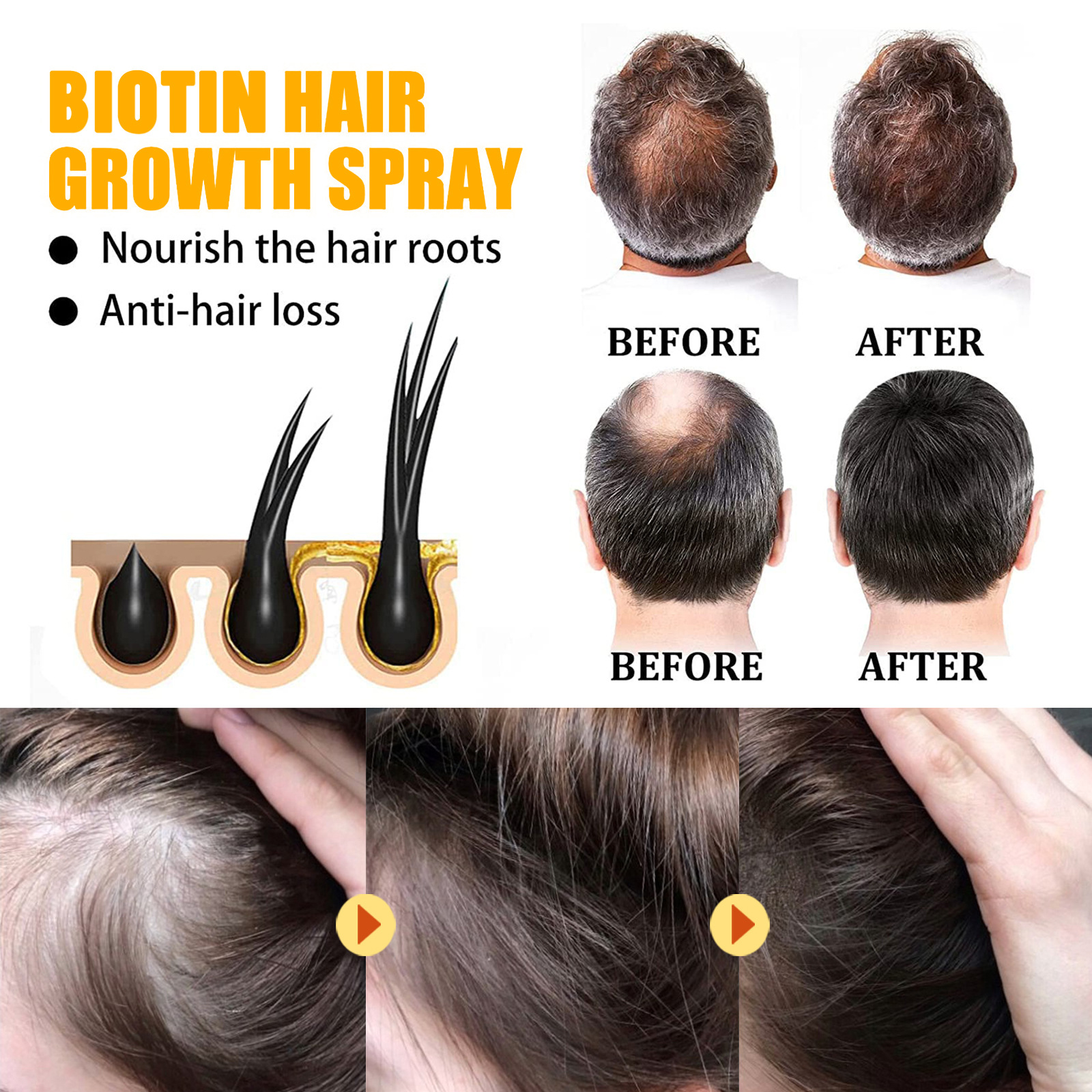 Biotin Hair Care Spray Nourish - Hair Care Essence Oil ulasan dan harga